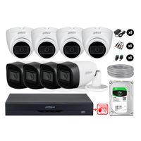 Cámaras Seguridad Kit 8 Con Audio Fhd Disco 1tb Reconocimiento Facial