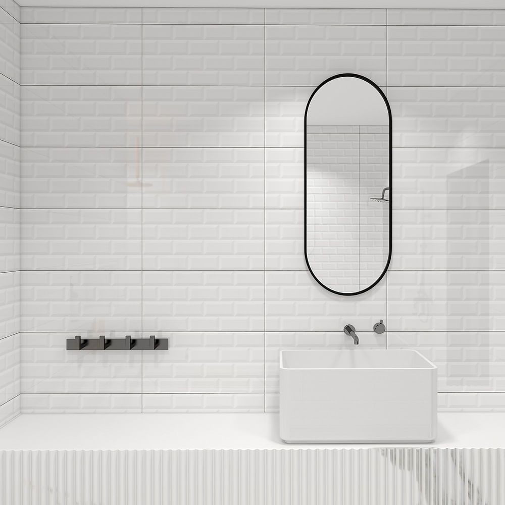 Pared 30x60cm ladrillo blanco 1.8m2 Orange