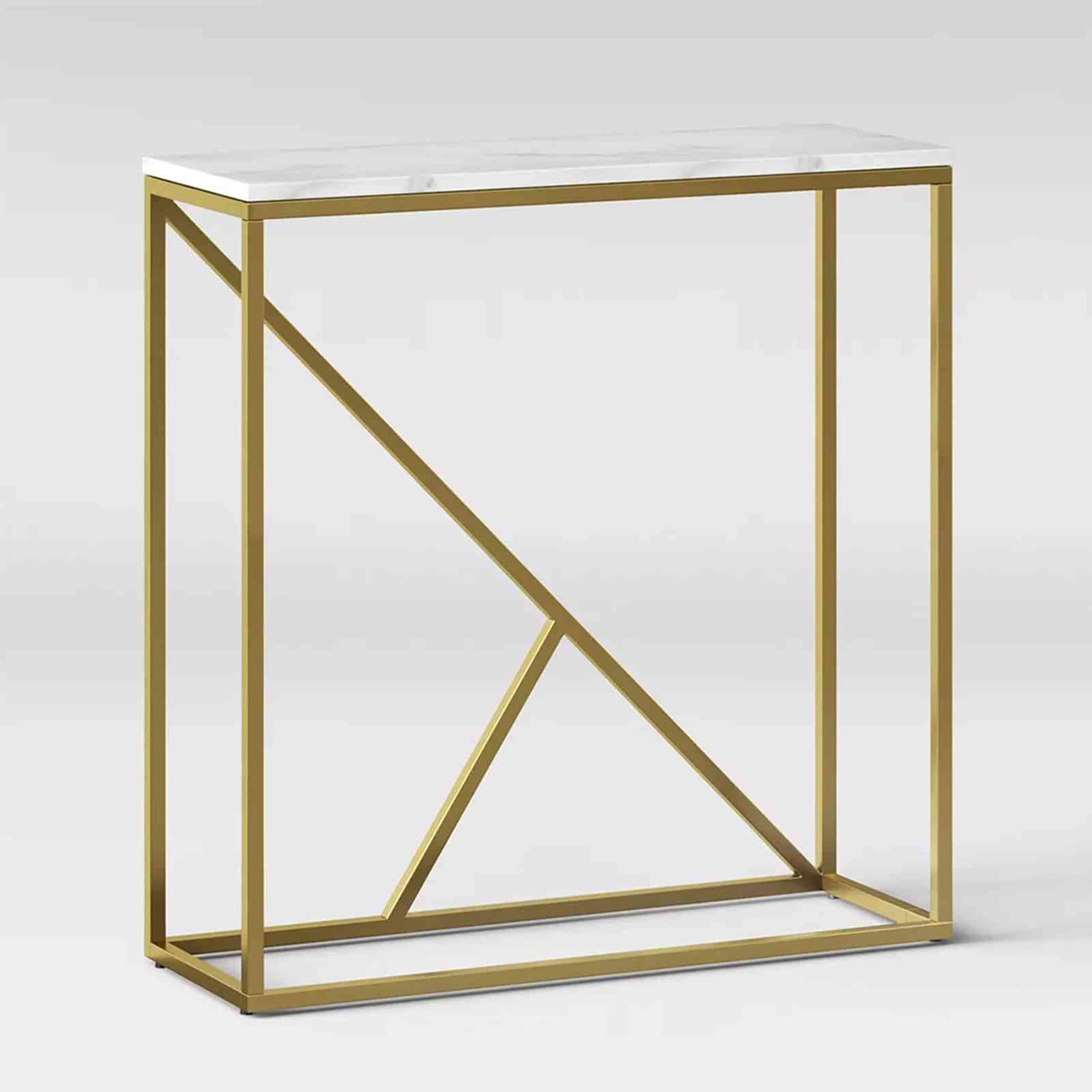 Consola Decor Mesas Mediana Mármol Blanco