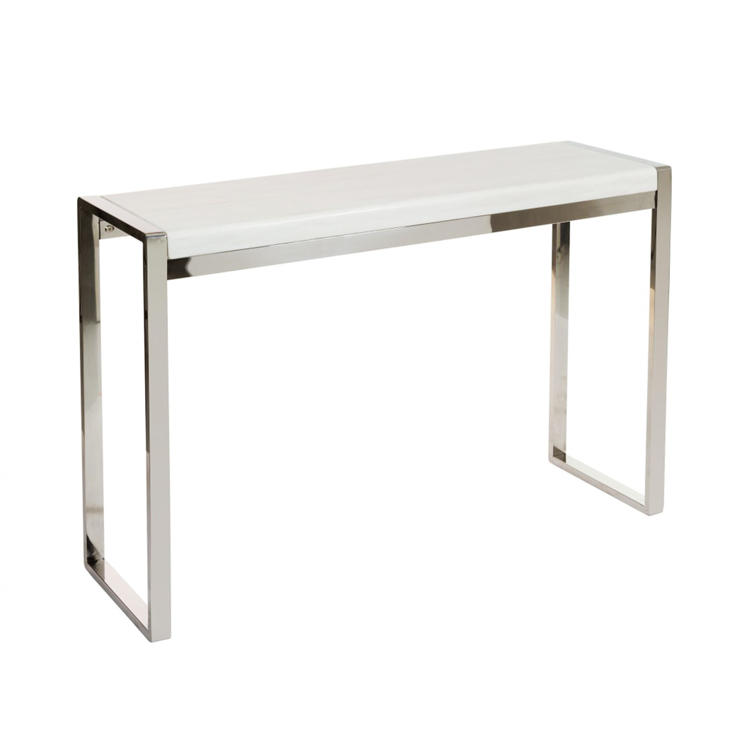 Consola Decor Mesas Silvery Quartz Mármol Blanco
