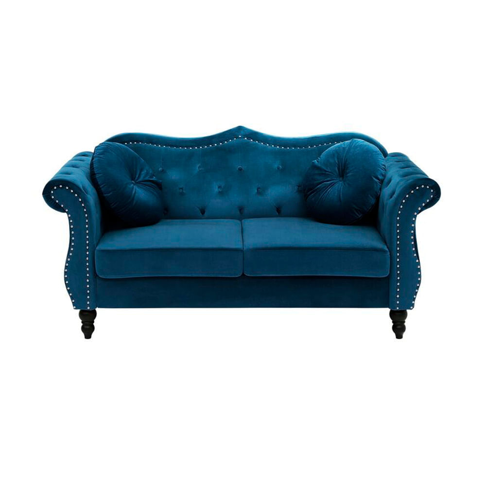 Sofa de 2 Cuerpos Bodo FormasHome  Azul