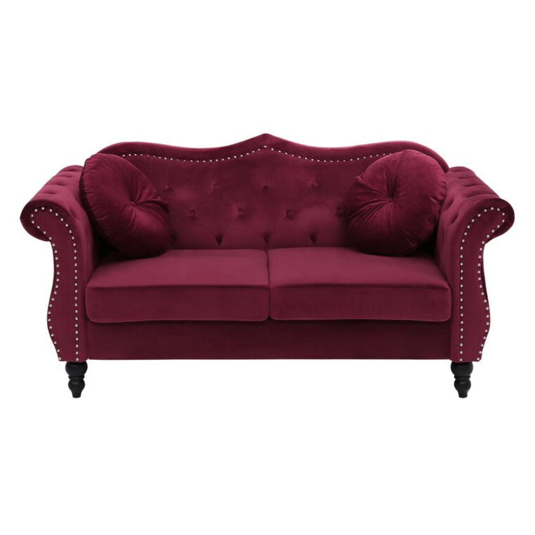 Sofa de 2 Cuerpos Bodo FormasHome Granate