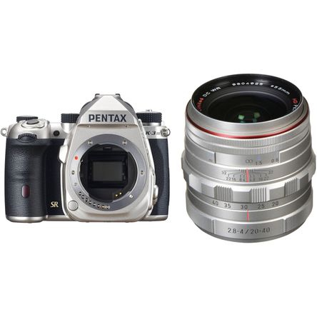 Cámara Dslr Pentax K 3 Mark Iii con Kit de Objetivo de 20 40Mm Plata