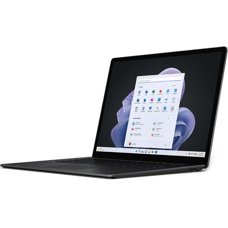 Portátil Microsoft Surface Laptop 5 de 15 Táctil Multifunción en Color Negro Mate con Acabado Metál