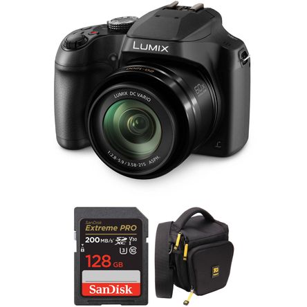 Cámara Digital Panasonic Lumix Dc Fz80 con Kit de Accesorios