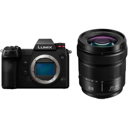 Cámara Mirrorless Panasonic Lumix S1 con Kit de Lente de 20 60Mm