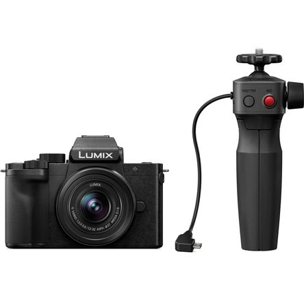 Cámara Mirrorless Panasonic Lumix G100 con Lente de 12 32Mm y Kit de Trípode