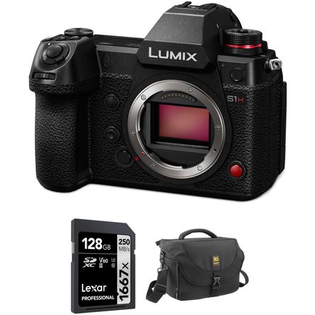 Cámara Mirrorless Panasonic Lumix S1H con Kit de Accesorios