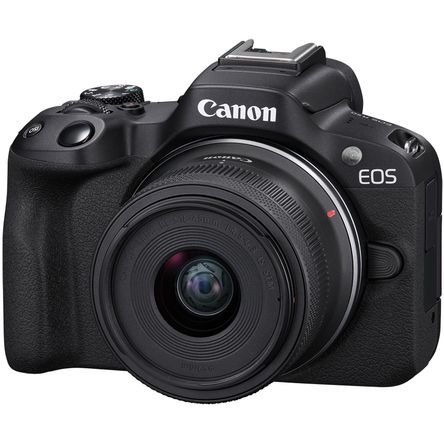 Cámara sin Espejo Canon Eos R50 con Lente de 18 45Mm Negro Cámara sin Espejo Canon Eos R50 con Lente de 18 45Mm Negro