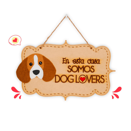 Colgante Trupán Dog Lover Khurmi Beagle Hecho a Mano KHURMI MASCOTAS