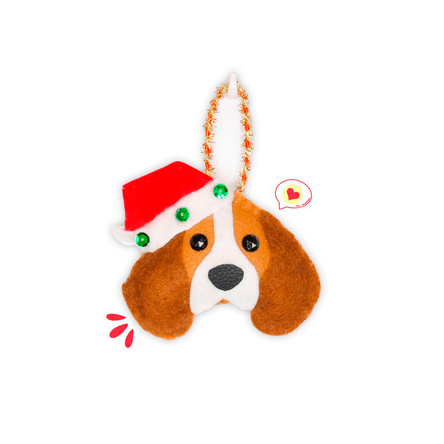 Colgante Navidad Dog Lover Khurmi Beagle Hecho a Mano KHURMI MASCOTAS