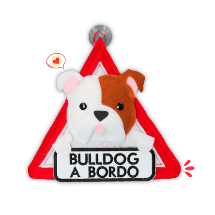 Colgante A Bordo Dog Lover Khurmi Bulldog Inglés Hecho a Mano KHURMI MASCOTAS