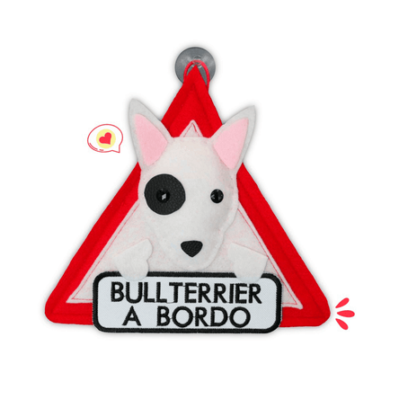 Colgante A Bordo Dog Lover Khurmi Bullterrier Pirata Hecho a Mano KHURMI MASCOTAS