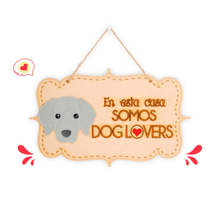 Colgante Trupán Dog Lover Khurmi Weimaraner Plomo Hecho a Mano KHURMI MASCOTAS