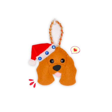 Colgante Navidad Dog Lover Khurmi Cocker Camote Hecho a Mano KHURMI MASCOTAS