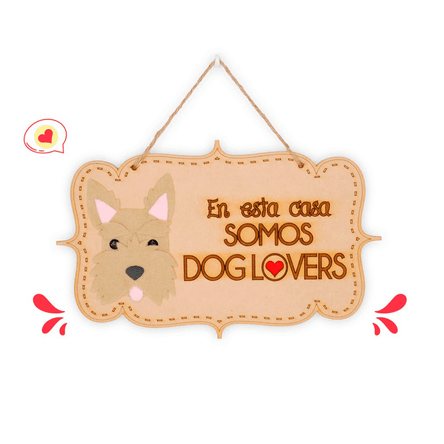 Colgante Trupán Dog Lover Khurmi Scottish Beige/Maiz Hecho a Mano KHURMI MASCOTAS