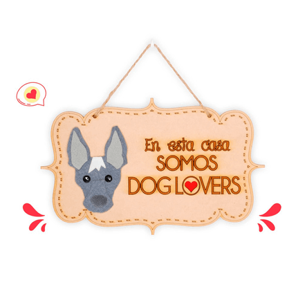 Colgante Trupán Dog Lover Khurmi Peruano Plomo Hecho a Mano KHURMI MASCOTAS