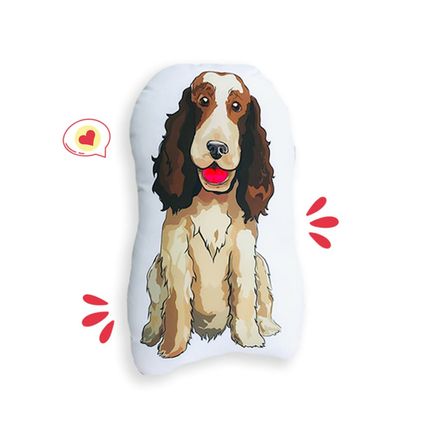 Cojín Dog Lover Khurmi Cocker Marrón/Blanco Cojín Dog Lover Khurmi Cocker Marrón/Blanco