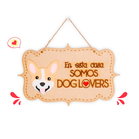 Colgante Trupán Dog Lover Khurmi Corgi Hecho a Mano KHURMI MASCOTAS