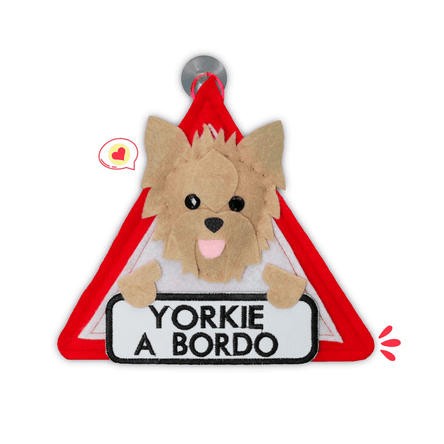 Colgante A Bordo Dog Lover Khurmi Yorkie Hecho a Mano KHURMI MASCOTAS