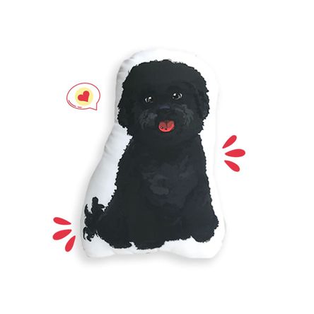 Cojín Dog Lover Khurmi Bichón Negro Cojín Dog Lover Khurmi Bichón Negro