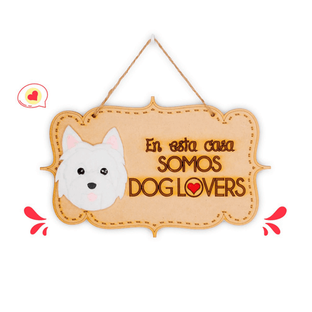 Colgante Trupán Dog Lover Khurmi Westie Hecho a Mano KHURMI MASCOTAS