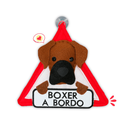 Colgante A Bordo Dog Lover Khurmi Boxer Hecho a Mano KHURMI MASCOTAS