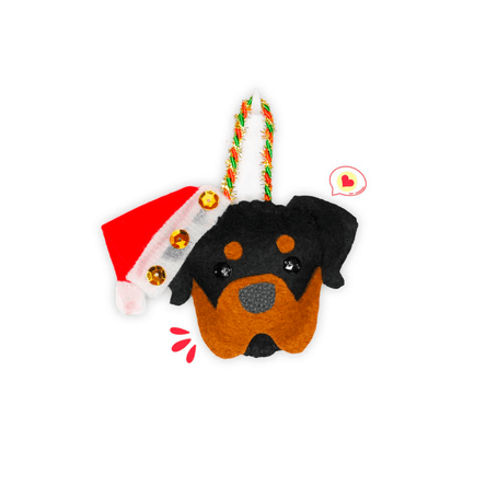 Colgante Navidad Dog Lover Khurmi Rottweiller Hecho a Mano KHURMI MASCOTAS