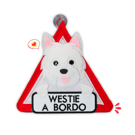 Colgante A Bordo Dog Lover Khurmi Westie Hecho a Mano KHURMI MASCOTAS