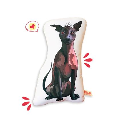 Cojín Dog Lover Khurmi Peruano Plomo Cojín Dog Lover Khurmi Peruano Plomo