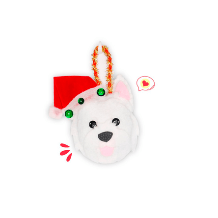 Colgante Navidad Dog Lover Khurmi Westie Hecho a Mano KHURMI MASCOTAS