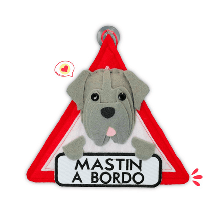 Colgante A Bordo Dog Lover Khurmi Mastin Plomo Hecho a Mano KHURMI MASCOTAS