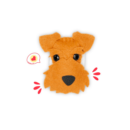 Imán Dog Lover Khurmi Airedale Hecho a Mano KHURMI MASCOTAS