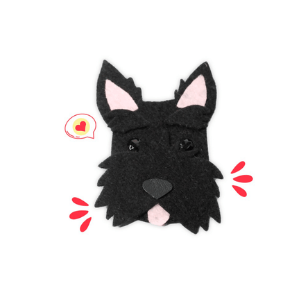 Imán Dog Lover Khurmi Scottish Negro Hecho a Mano Imán Dog Lover Khurmi Scottish Negro Hecho a Mano