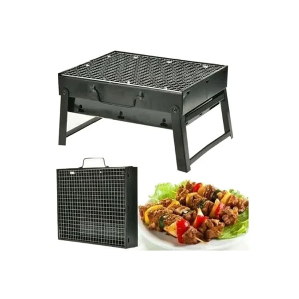 Parrilla Plegable a Carbón Portatil Jardin Picnic Camping Terraza