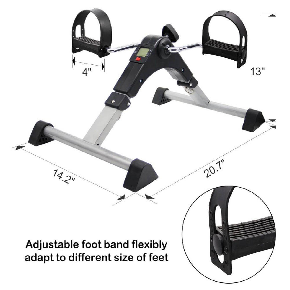 Pedalera Ejercitador Digital Terapia Piernas Brazos Plegable
