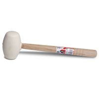 Mazo de Goma Blanca 250 Gr  8.8 Oz Cabeza Plana y Esférica Rubi 610005181