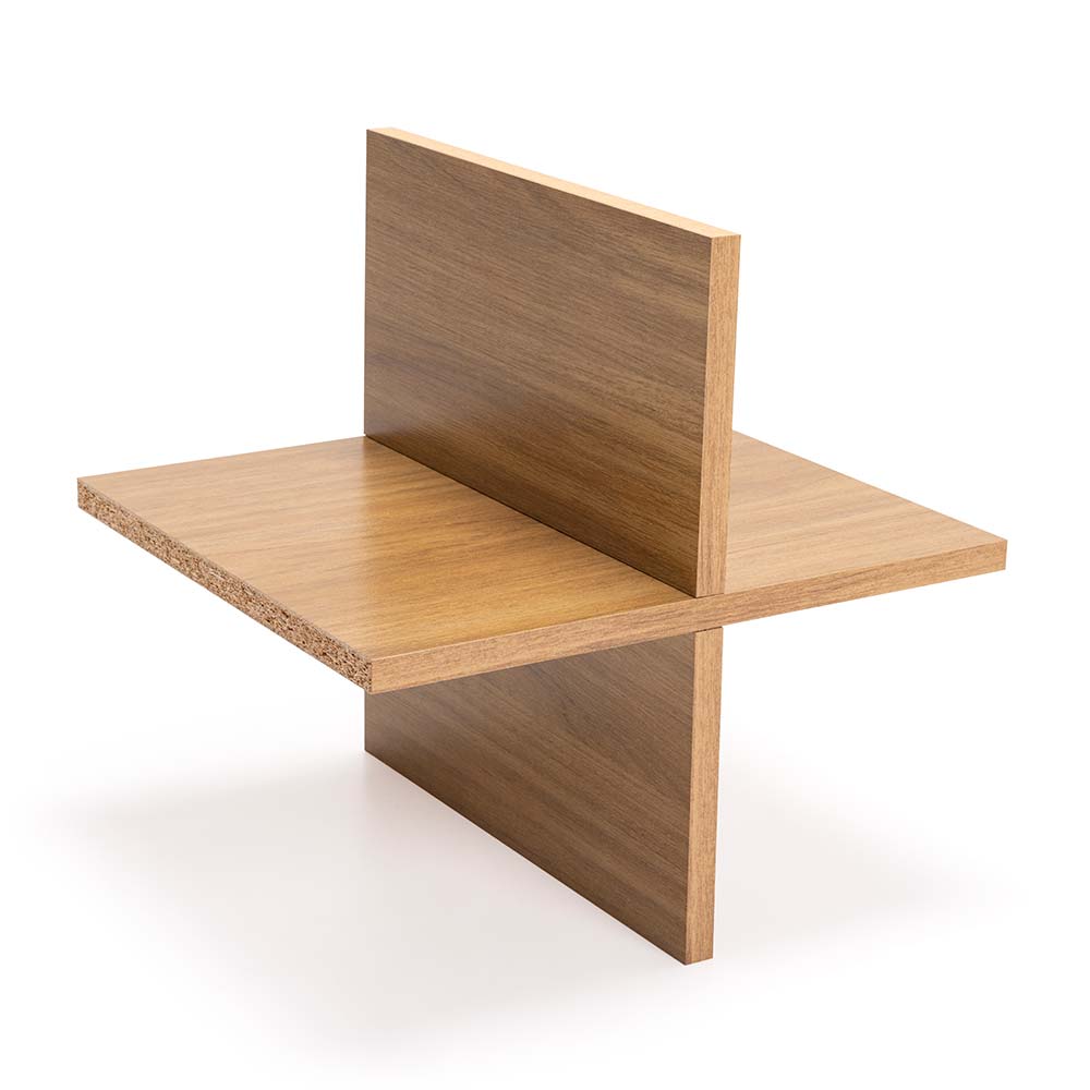 Cruceta Modular Madera/MDP Orange Maple de 37x37x29.8cm