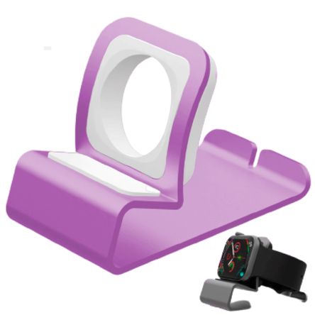 Soporte Compatible con  Apple Watch Aluminio Luxury Fucsia