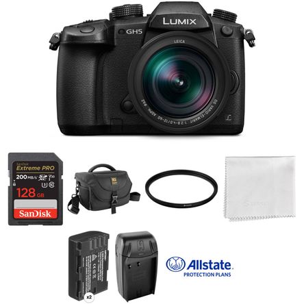 Cámara Mirrorless Panasonic Lumix Gh5 con Lente de 12 60Mm Kit Deluxe