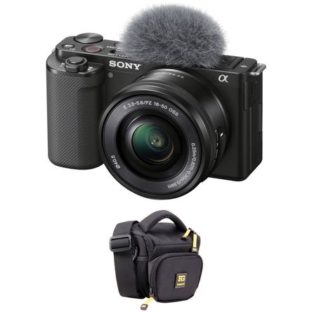 Cámara Sony Mirrorless Zv E10 con Lente de 16 50Mm y Kit de Bolsa Negro