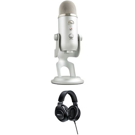 Kit de Micrófono Condensador Usb Blue Yeti con Auriculares