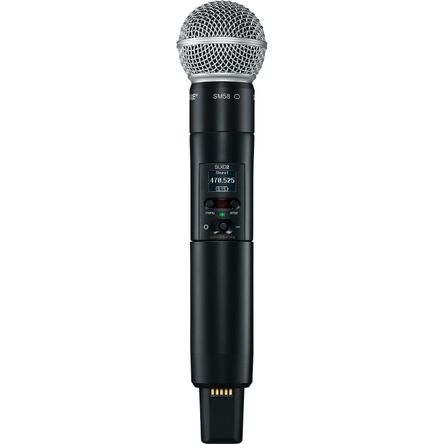 Micrófono Inalámbrico Digital de Mano Shure Slxd2 Sm58 con Cápsula Sm58 G58: 470 a 514 Mhz