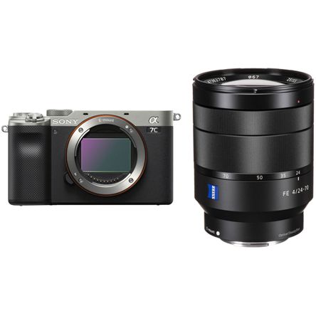 Cámara Mirrorless Sony A7C con Kit de Lente 24 70Mm F 4 Plateado