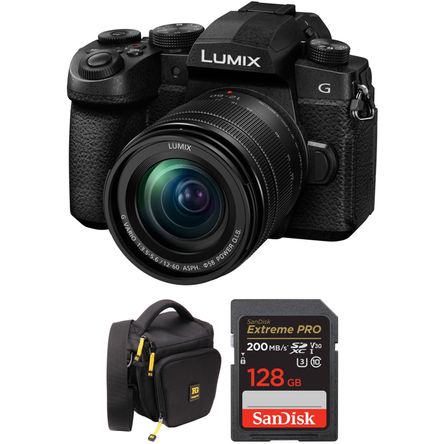 Cámara Híbrida Mirrorless Panasonic Lumix G95 con Lente 12 60Mm y Kit de Accesorios