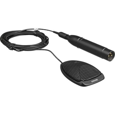 Micrófono de Superficie Omnidireccional Shure Mx391 Microflex Negro