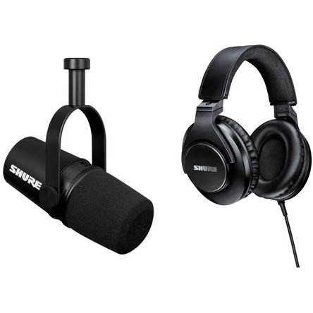 Kit de Micrófono Shure Mv7X para Podcast con Auriculares Xlr