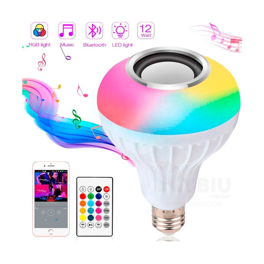 Altavoz Integrado con Foco LED Inteligente Multifuncional Altavoz Integrado con Foco LED Inteligente Multifuncional