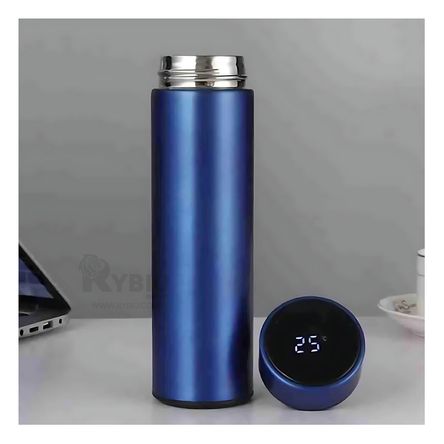 Botella Digital Azul con Filtro de Te