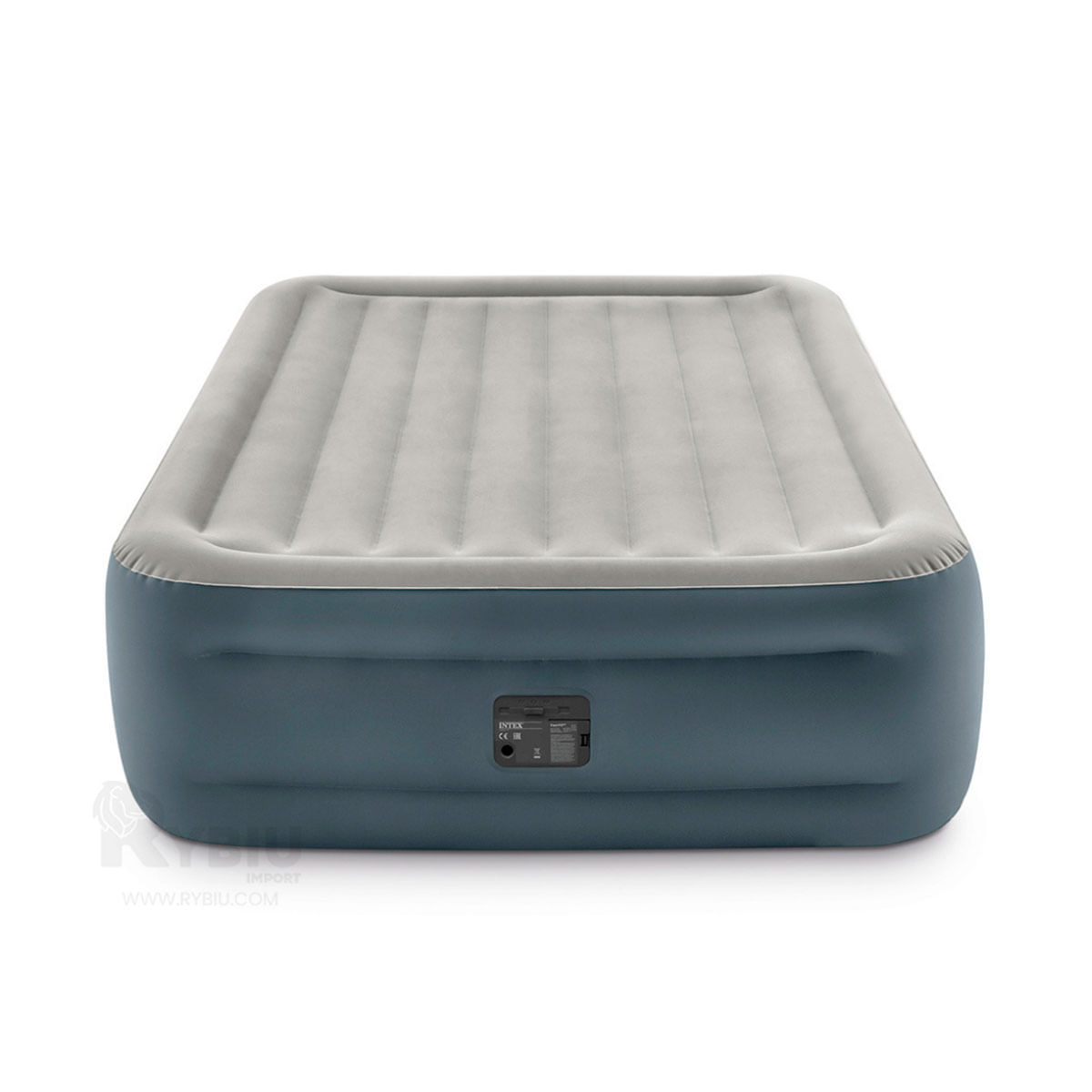 Colchoneta Queen Inflable de Color Gris